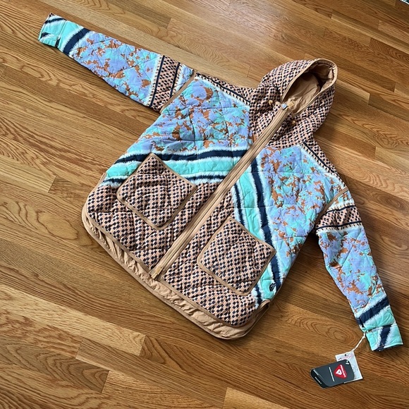 Free People Movement Pria Printed Puffer NWT Size Small - Picture 8 of 16